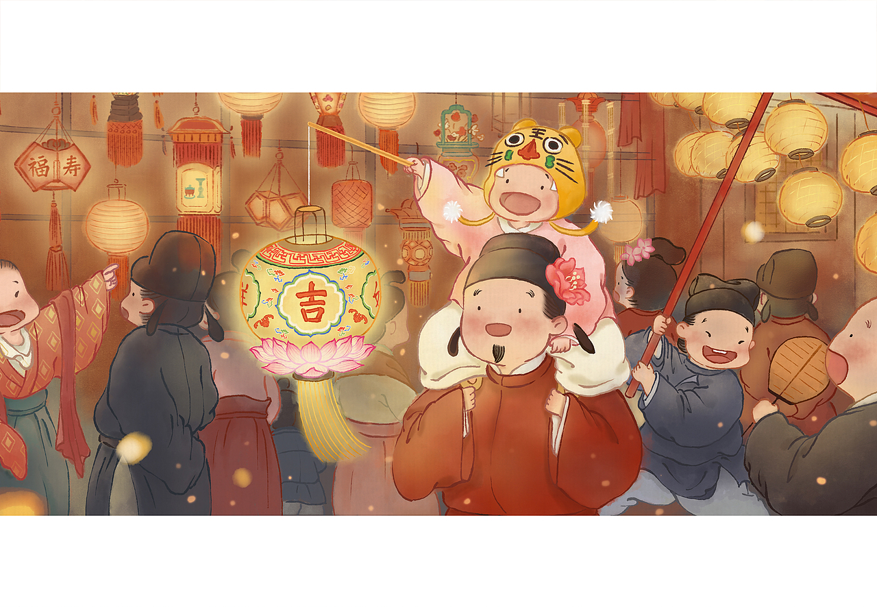 灯火中国（图ZMjkxODE3OTE2） - 艺术插画 - 站酷设计师春羊原创素材 - 站酷ZCOOL