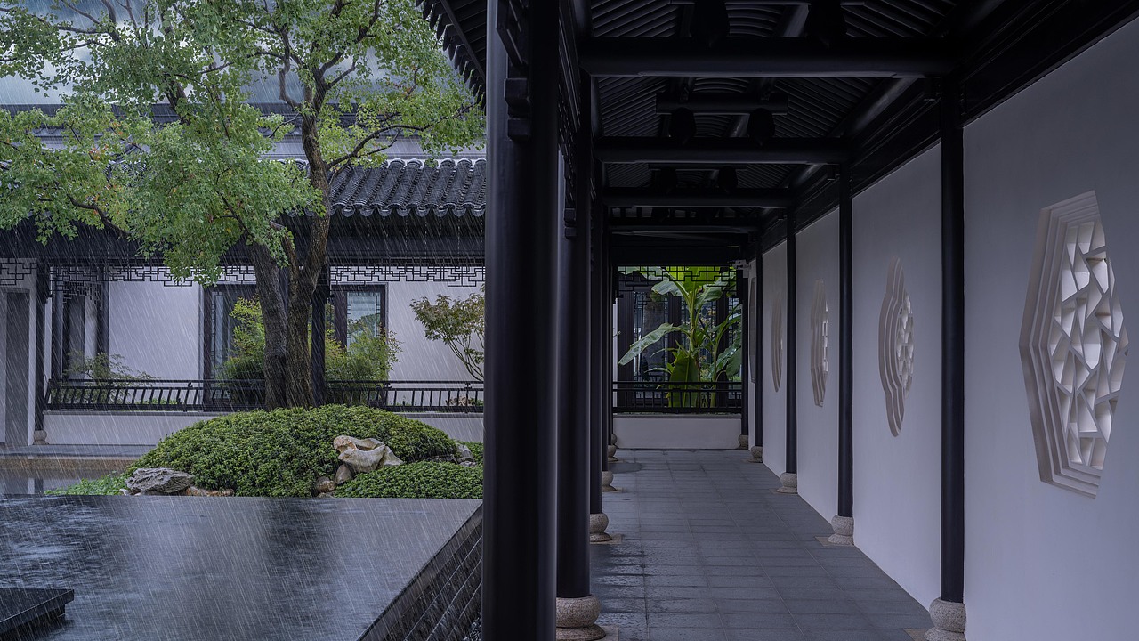 融创桃花源·春雨（图ZMjg2NTczMDI4） - 环境/建筑摄影 - 站酷设计师熊欢建筑摄影原创素材 - 站酷ZCOOL