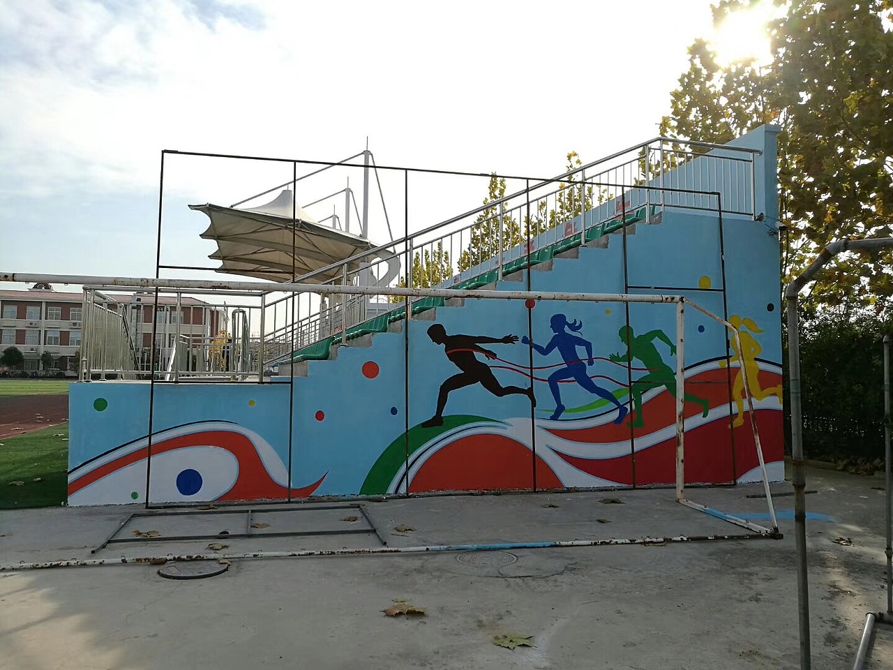 商丘校园小学墙绘彩绘案例