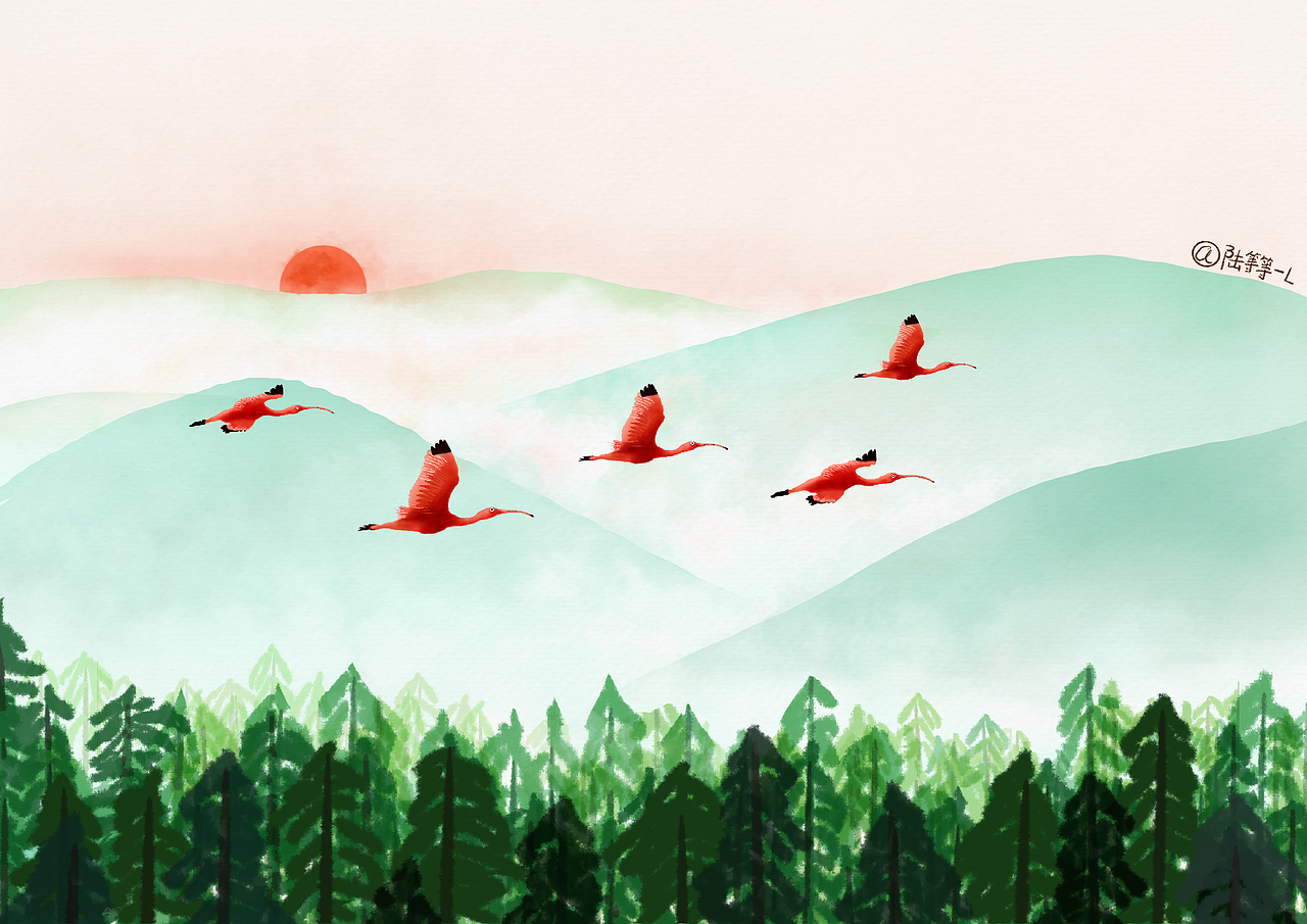 大自然系列1（图ZMTUxOTI2OTky） - 商业插画 - 站酷设计师眠眠云原创素材 - 站酷ZCOOL
