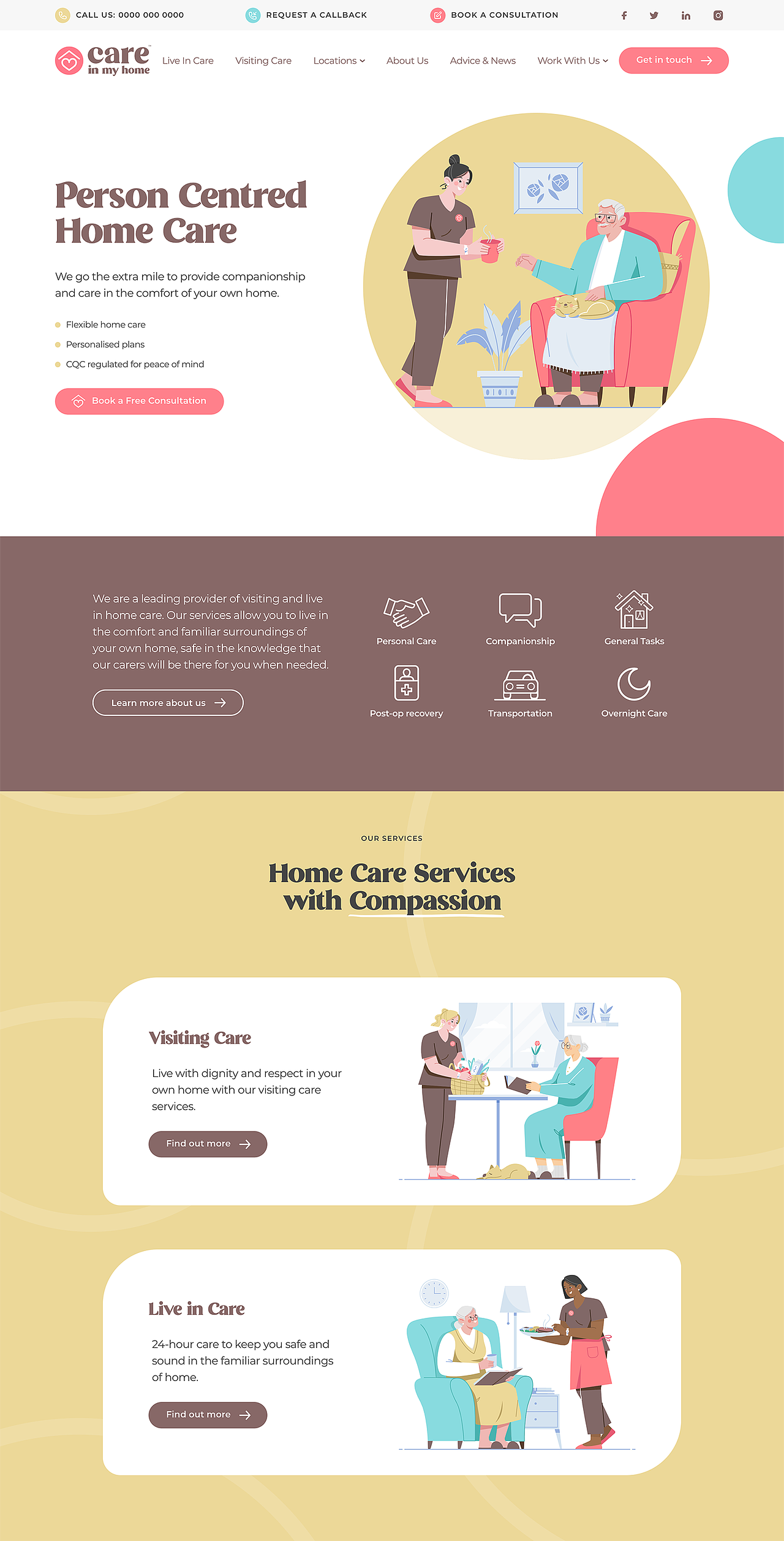 CIMH家政服务平台插画（图ZMjMxNDExODM2） - 商业插画 - 站酷设计师由然工作室原创素材 - 站酷ZCOOL