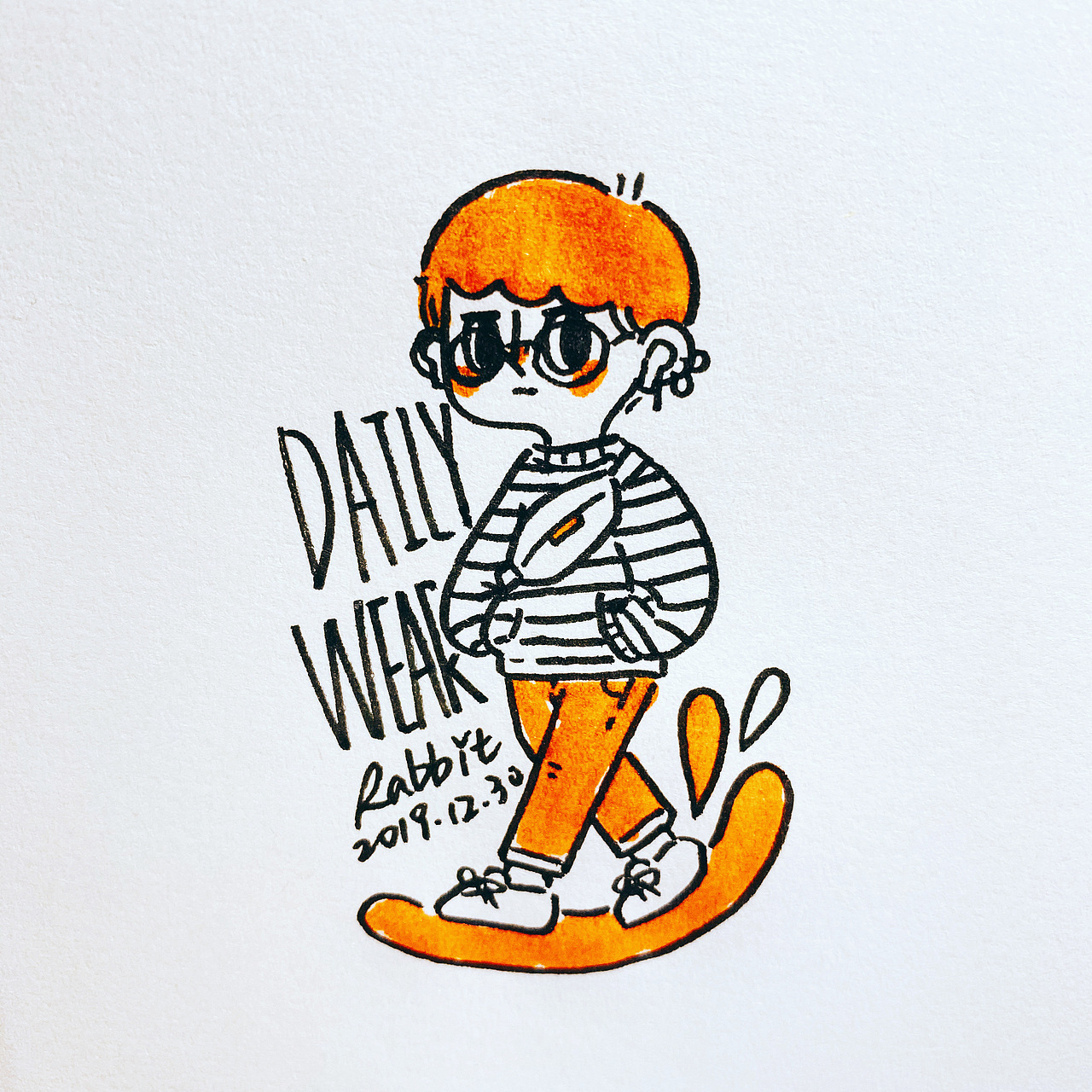 日常涂鸦2019年12月 新年快乐