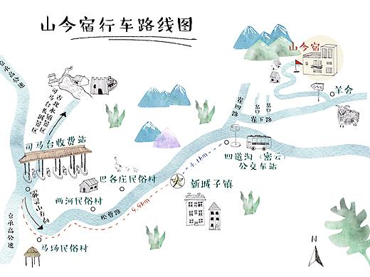 地图、插画