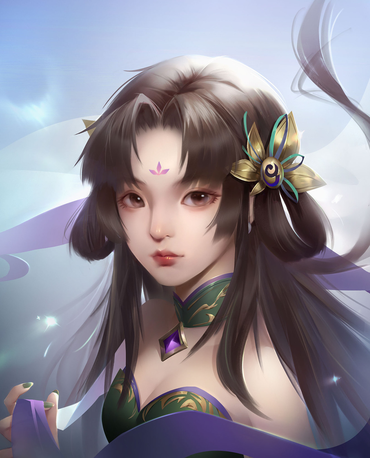 古风厚涂（图ZMzE0NDQ1MjI4） - 艺术插画 - 站酷设计师惜旧香原创素材 - 站酷ZCOOL