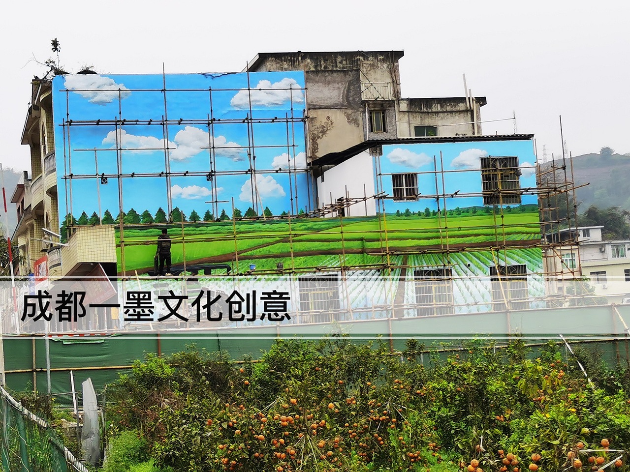 美丽乡村（图ZMjk1NTgxNzQ4） - 绘画 - 站酷设计师墙绘壁画原创素材 - 站酷ZCOOL