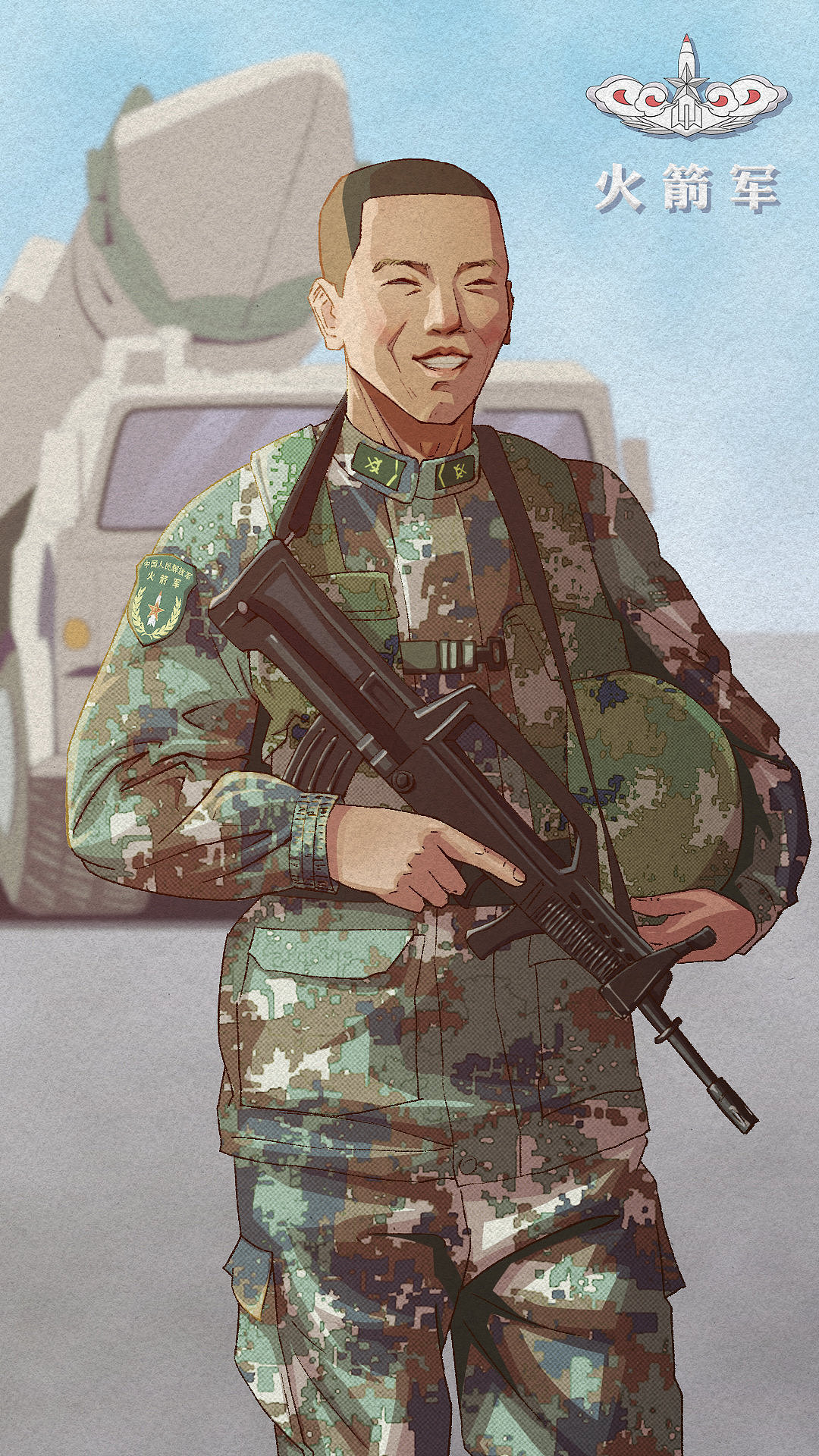 兵哥哥壁纸陪你过八一建军节，赶快收藏吧（图ZMjY1MDM0MTc2） - 单幅漫画 - 站酷设计师Z昊楠原创素材 - 站酷ZCOOL
