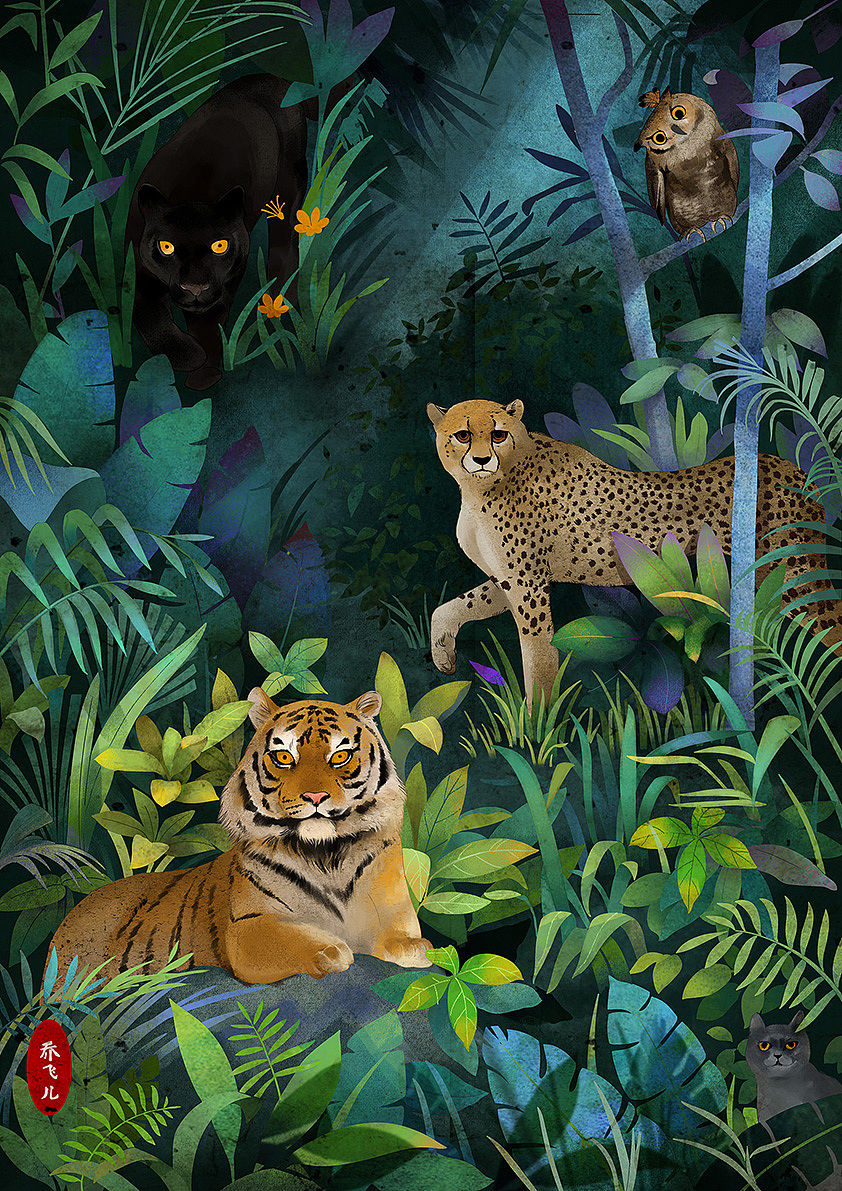 万物生（图ZMTQ2MTkyNzIw） - 艺术插画 - 站酷设计师乔飞儿原创素材 - 站酷ZCOOL