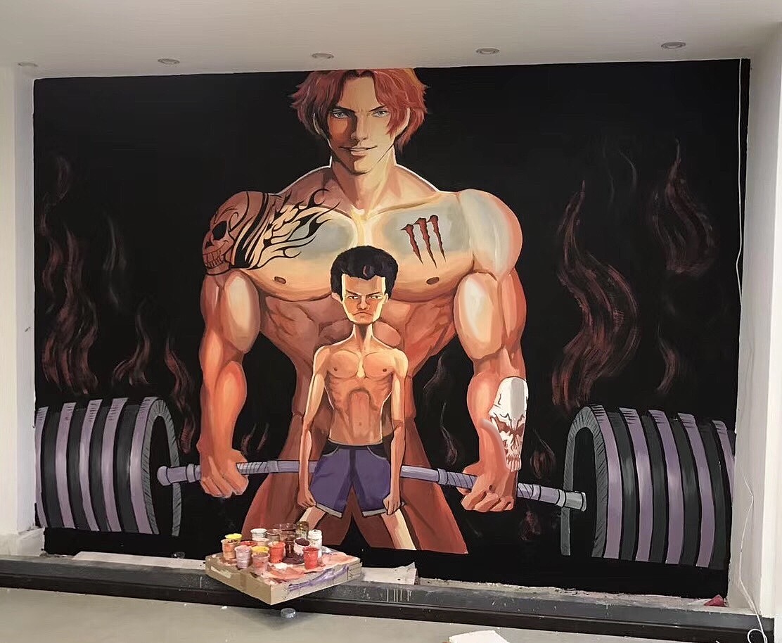 健身房手绘壁画设计篇