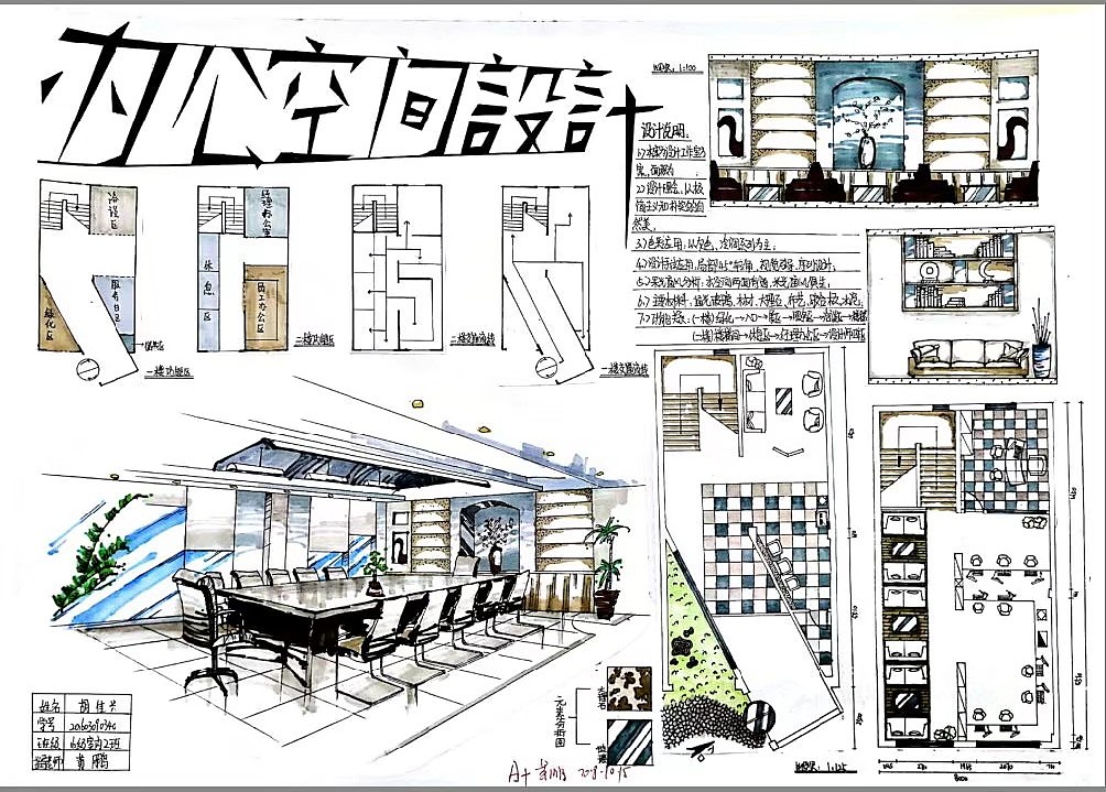 快题模板(手绘))