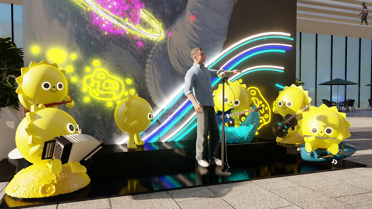 商业街景观美陈雕塑氛围营造设计