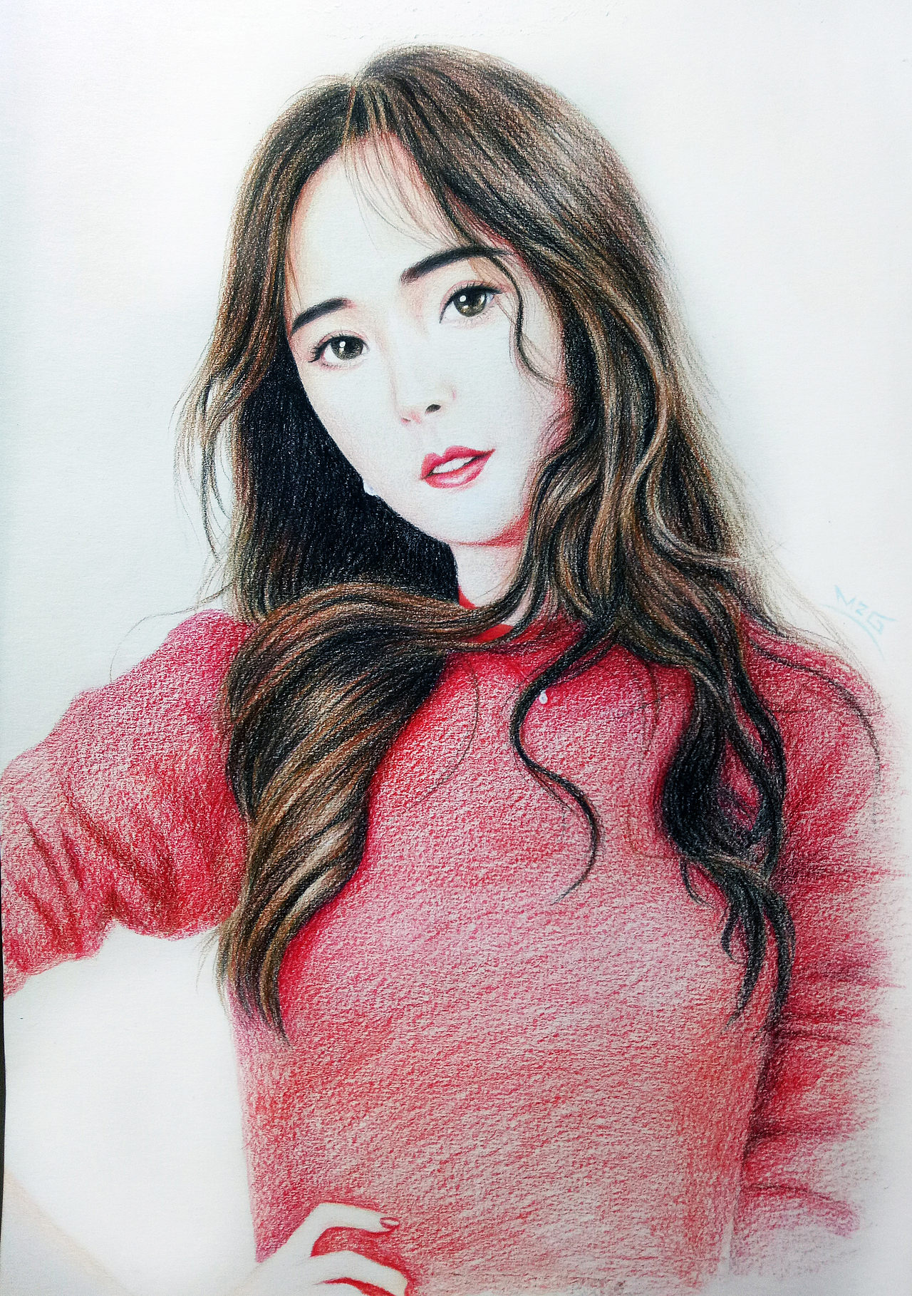彩铅杨幂