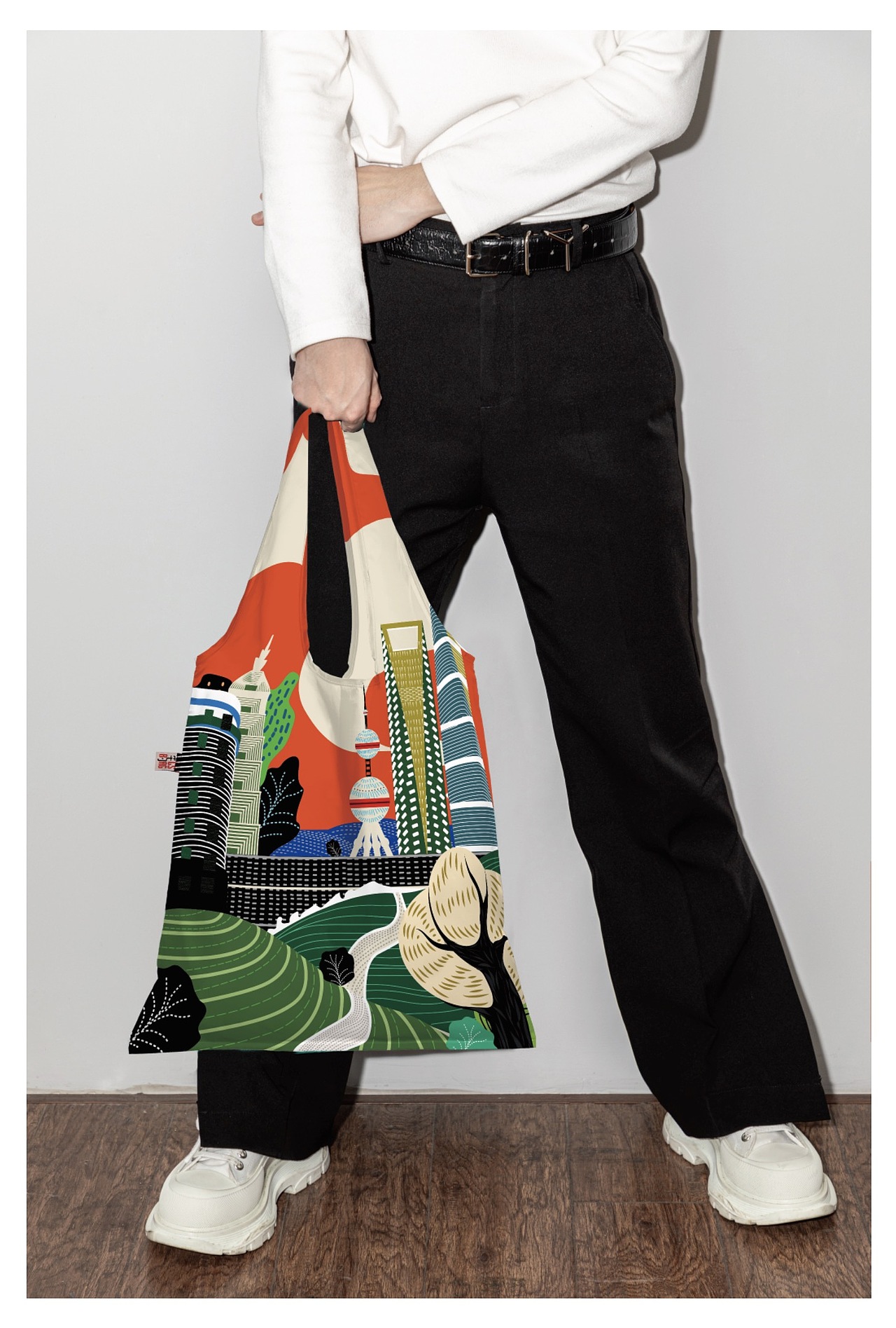 环球金融中心-城市花园插画