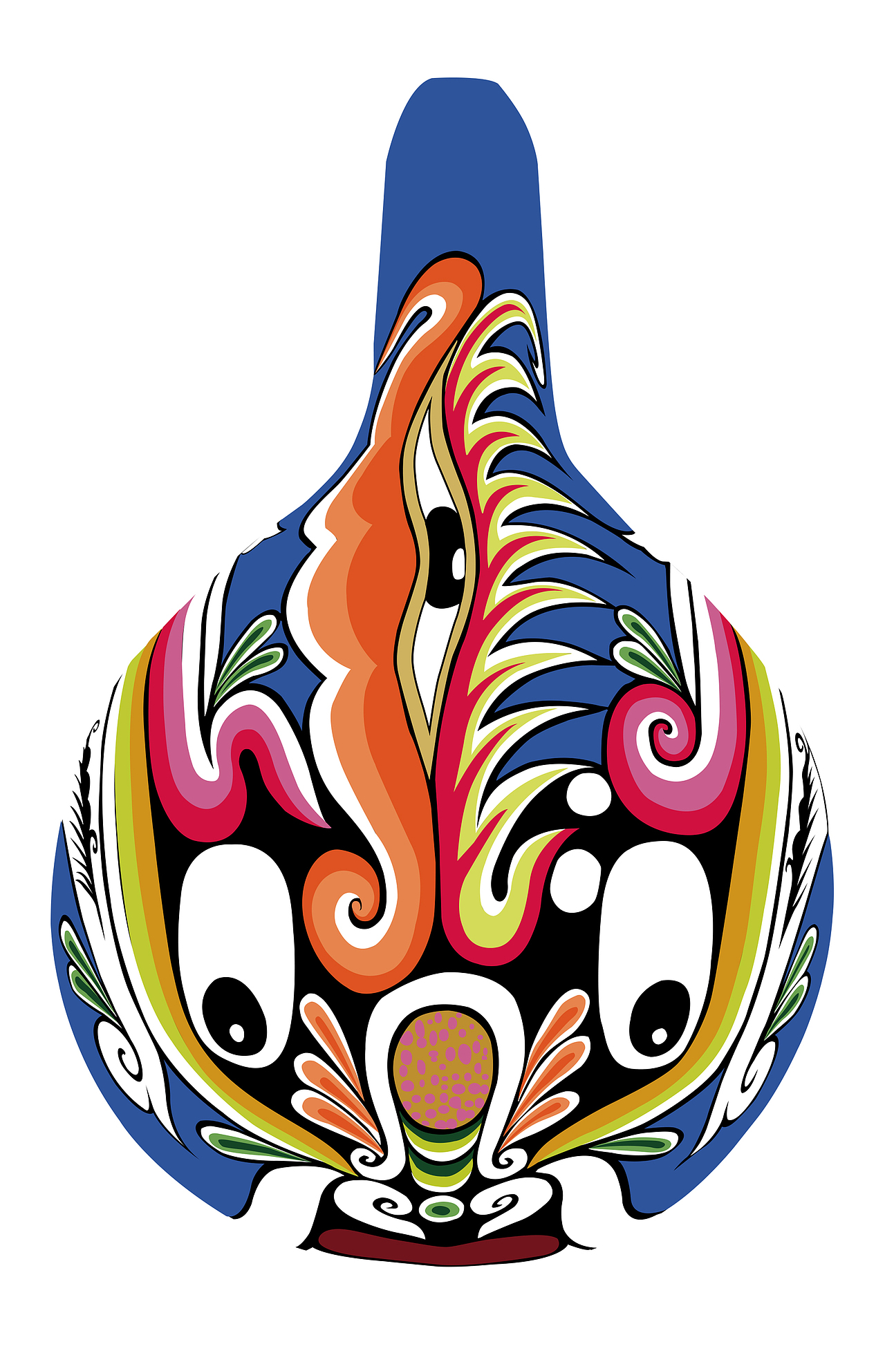 陕西宝鸡社火脸谱