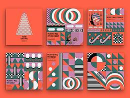 OCDC美学圣诞卡片