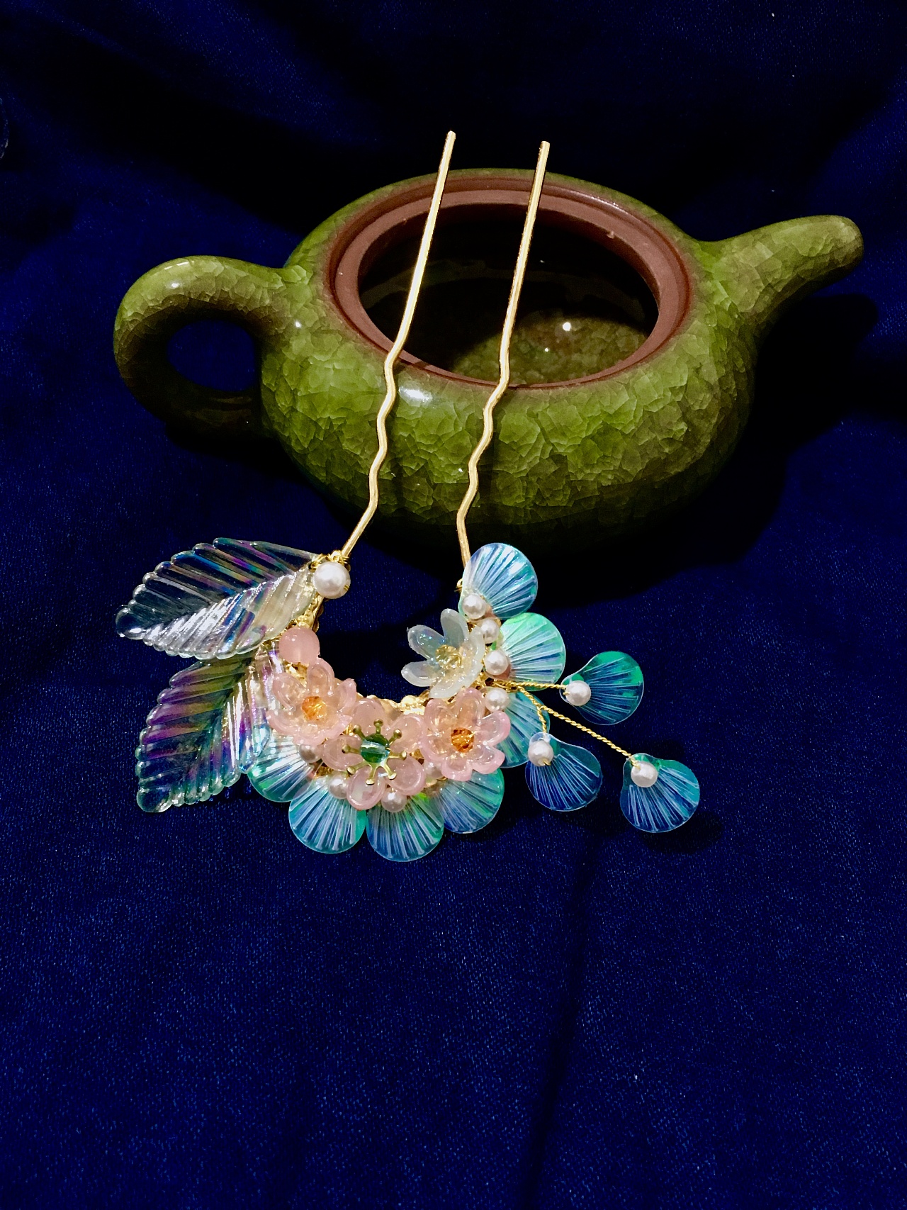 原创手工花卉发簪作品合集!