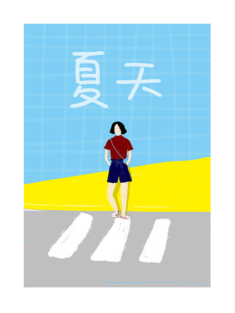 4月的画（图ZNzg0NjA5MzI=） - 艺术插画 - 站酷设计师lanxiaolan原创素材 - 站酷ZCOOL