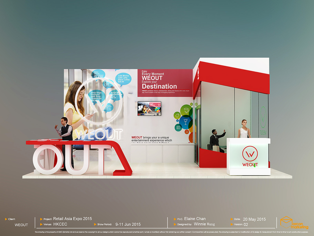 展位设计方案（图ZNDQ0MDA5MDQ=） - 展陈设计 - 站酷设计师焕熊原创素材 - 站酷ZCOOL