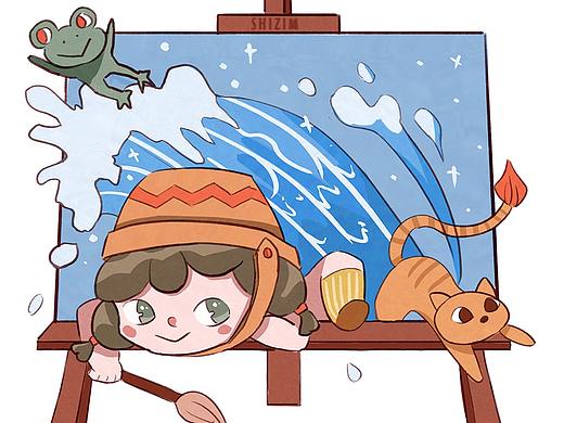 原创系列——我是小画家（个人主页-ZNTIxOTMzMzY=） - 创作习作 - 站酷设计师十字麦麦原创素材 - 站酷ZCOOL