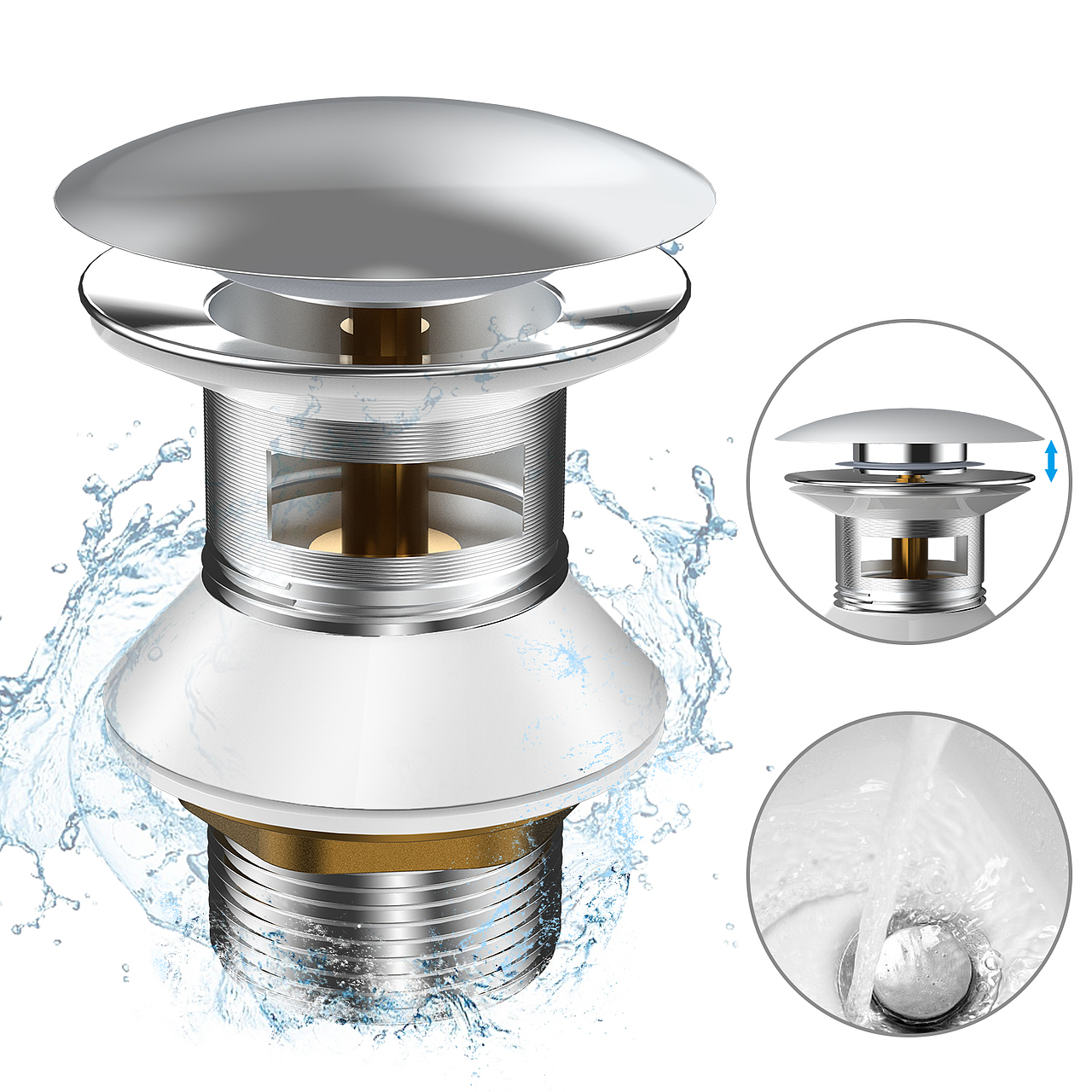 亚马逊主图 A+厨房下水道漏水伐