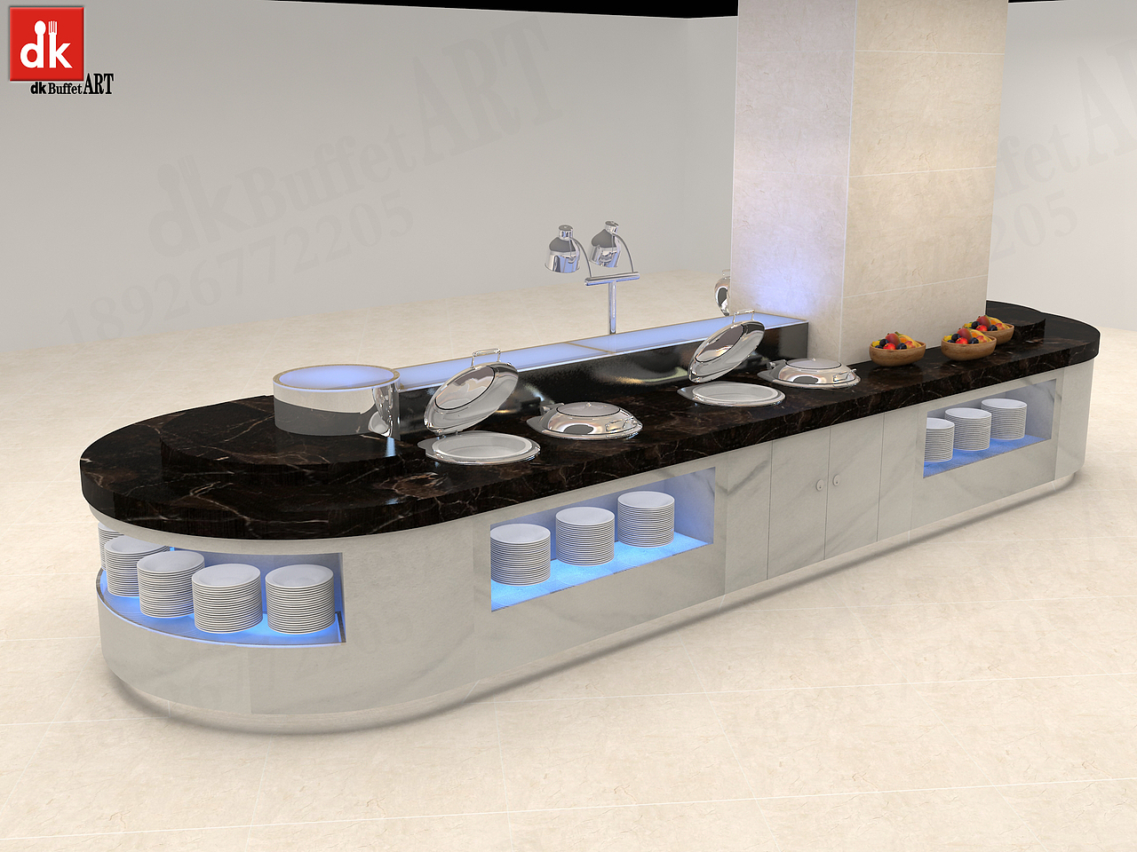 长沙天都酒店管理有限公司自助餐台设计制作