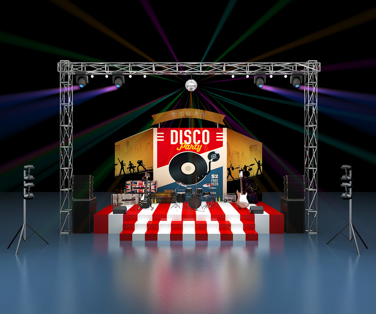 怀旧迪斯科disco舞美万科