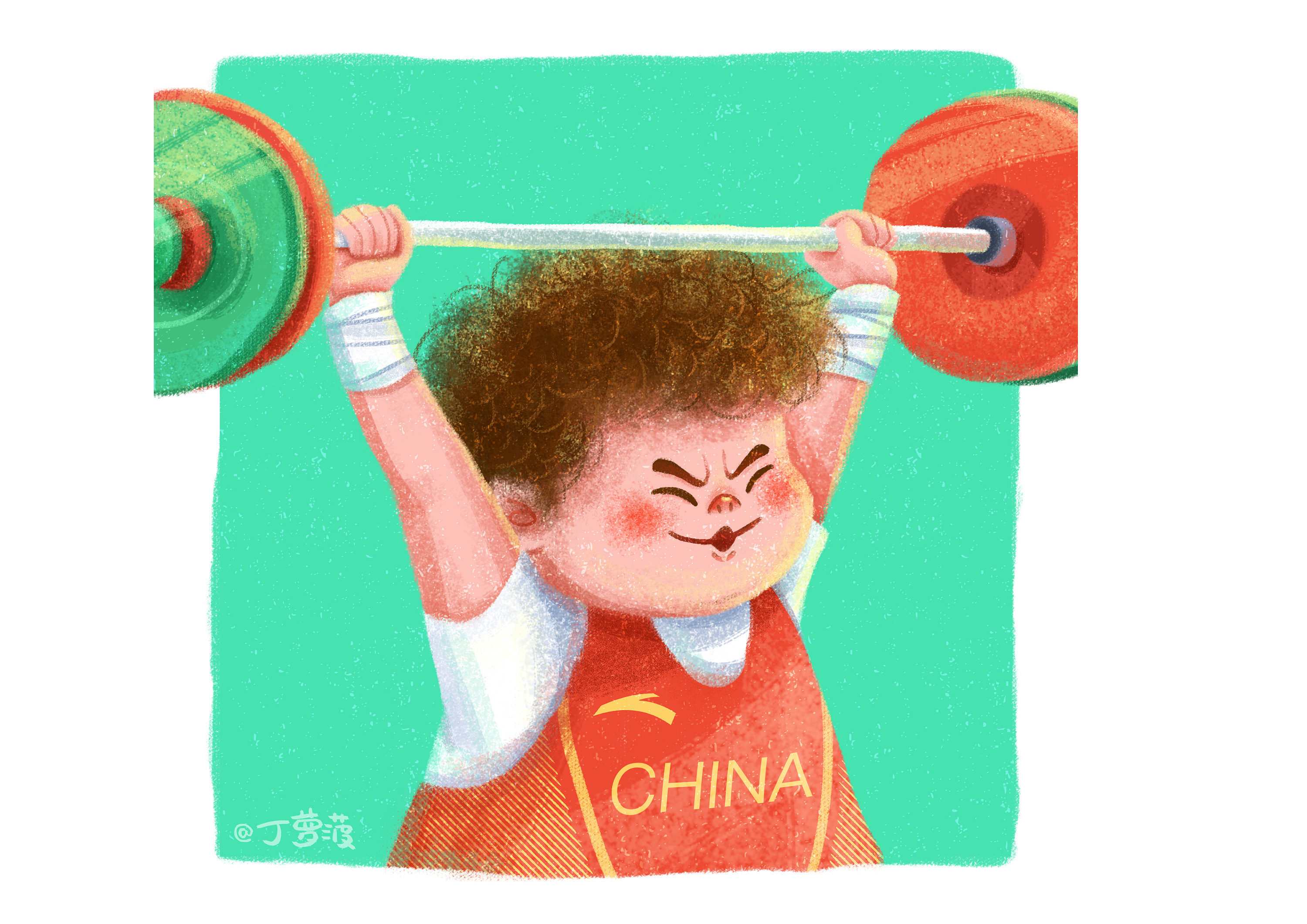 奥运冠军系列插画