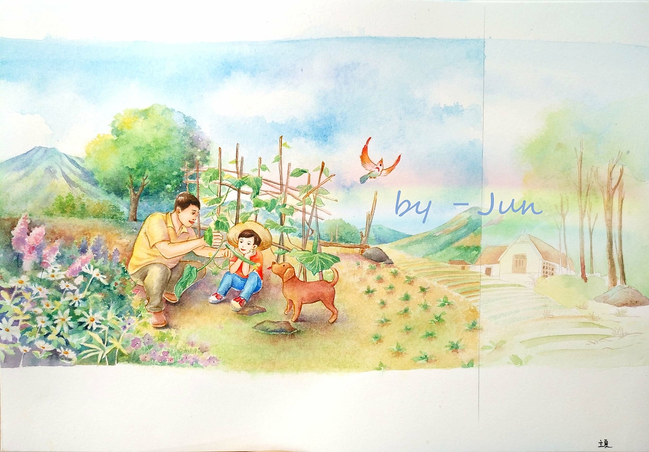 写给儿童的二十四节气,水彩篇