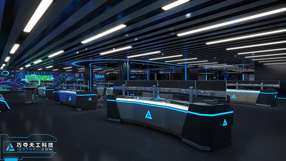 巧夺天工科技控制台智慧城市展示中心