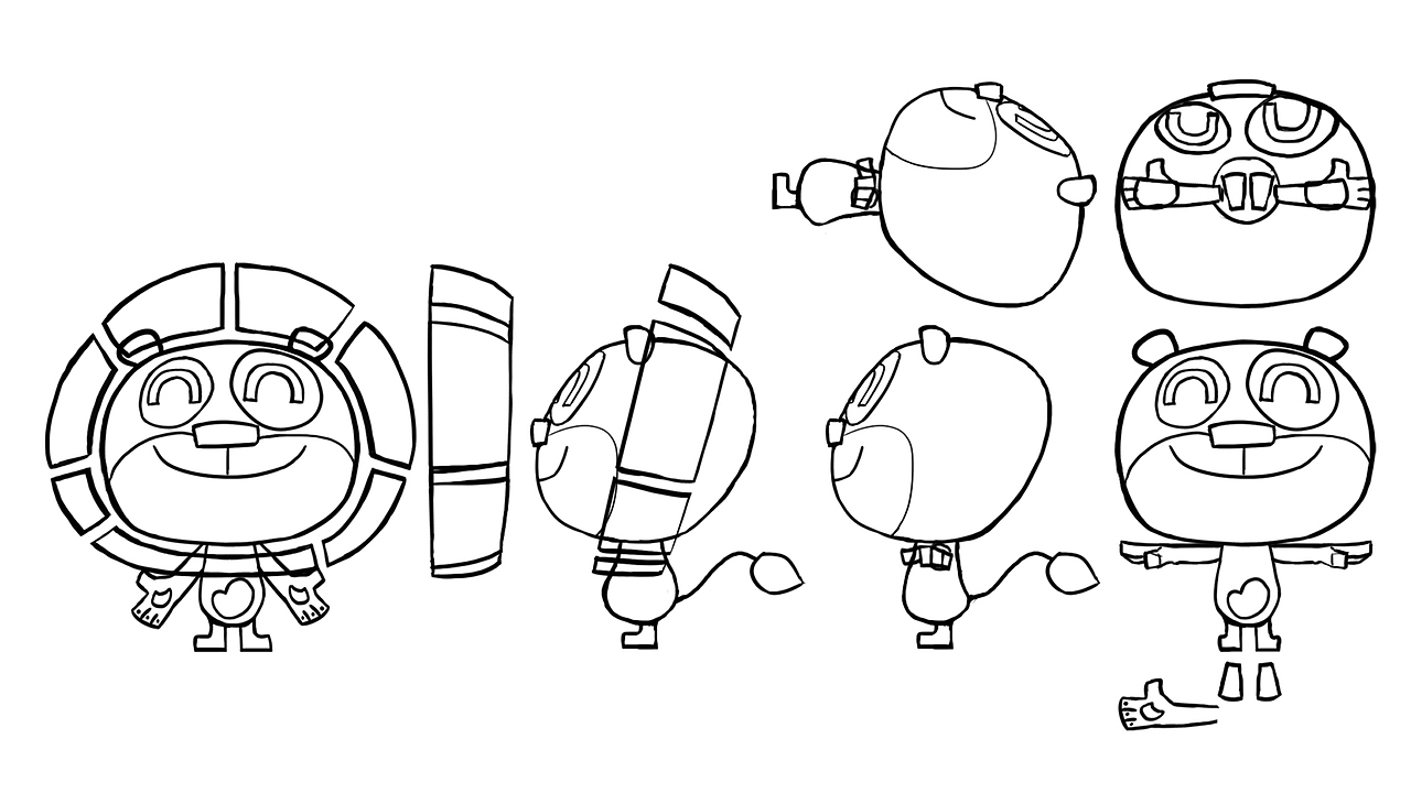 狮子形象重新设计
