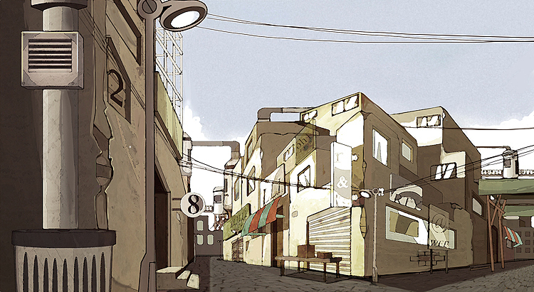 动画场景设计 ps 场景绘画 二维动画设计