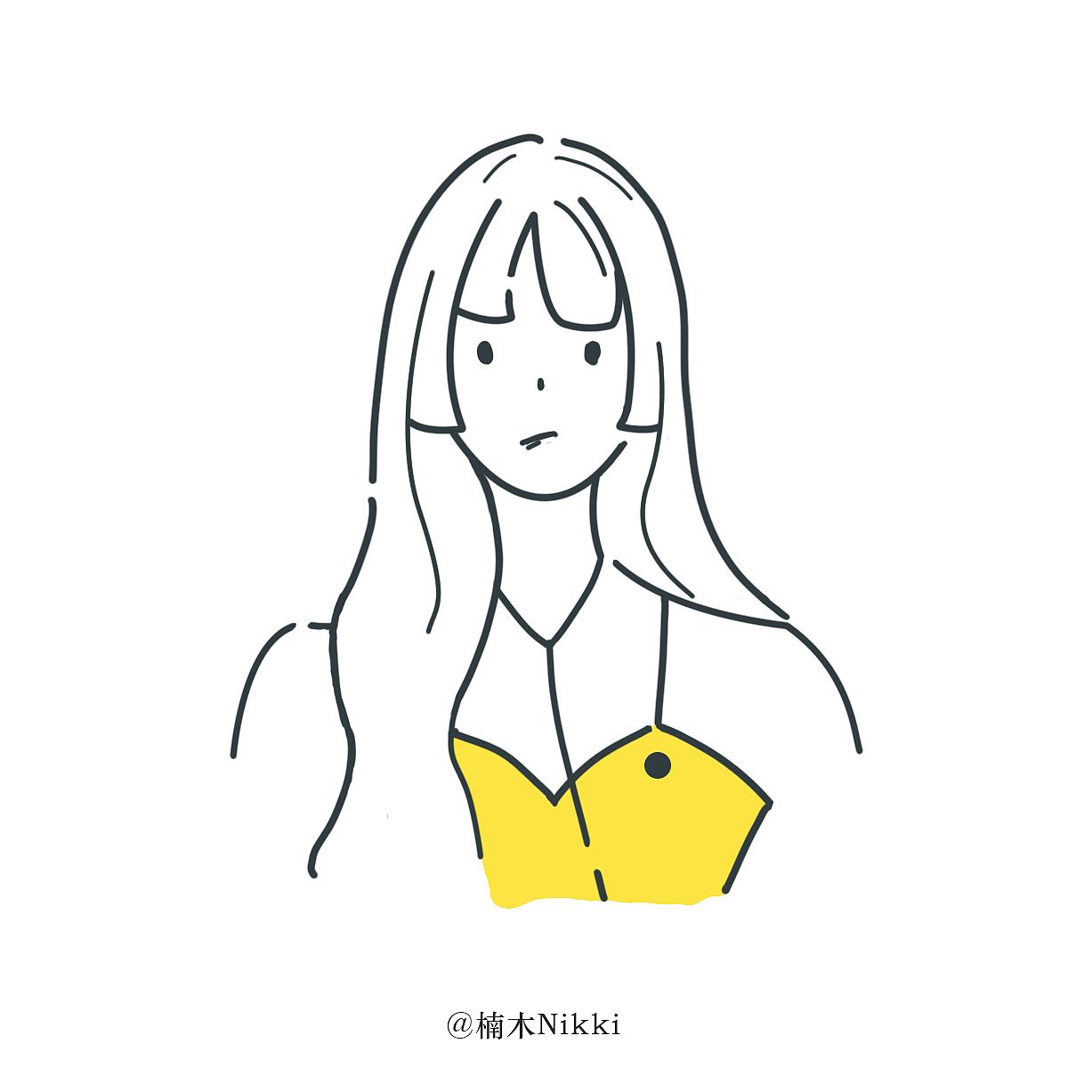 简约线条风头像