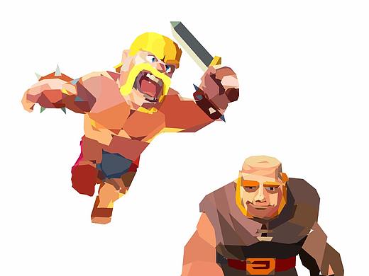 low poly风格的部落战争小人物（个人主页-ZMjUyOTgwMzI=） - 创作习作 - 站酷设计师RH爱设计的懿大大原创素材 - 站酷ZCOOL