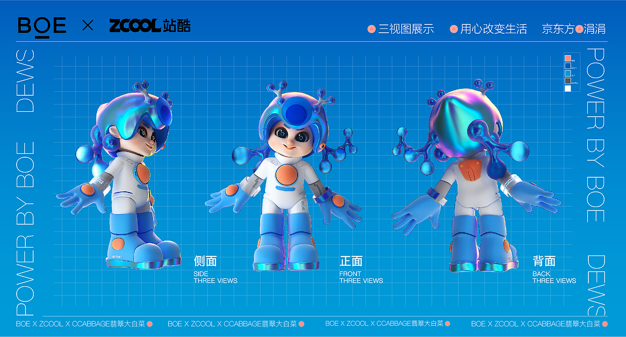 BOE京东方IP形象设计（图ZMzI4OTA3NTQw） - IP形象 - 站酷设计师翡翠大白菜原创素材 - 站酷ZCOOL