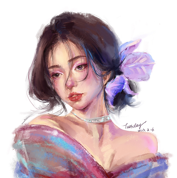 板绘头像ing（图ZMzQ1MDk3NzY0） - 创作习作 - 站酷设计师TUESDAYS原创素材 - 站酷ZCOOL