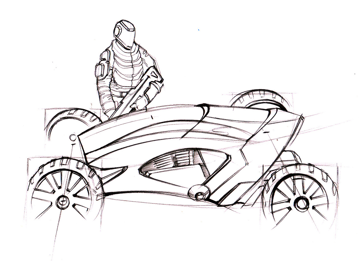 沙滩巡逻警车设计项目【设计手绘效果图】（图ZMjk1NjIzMTI=） - 交通工具 - 站酷设计师Rojean原创素材 - 站酷ZCOOL