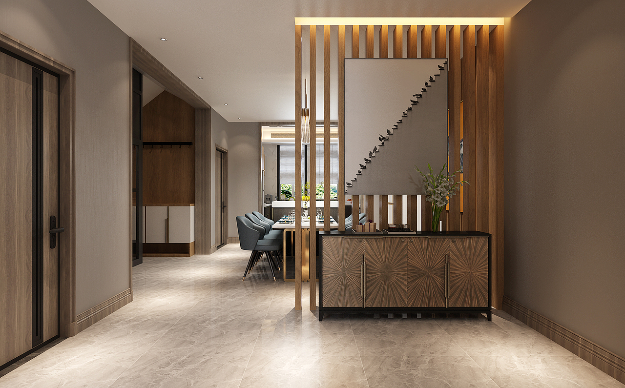 【保定金舍装饰】御泉美墅300平港式效果图