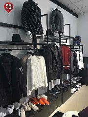 咸宁市南极人男装货架 商务男装双向架