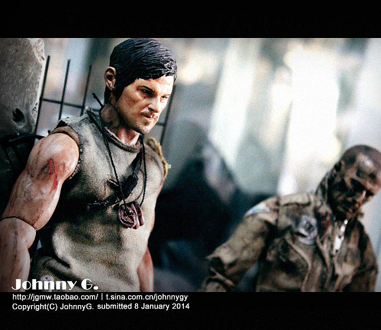 个人重口味旧化涂装 行尸走肉 超人气弩男+ 丧尸 仿真人偶（图ZMTM1MTA3NjA=） - 手办/模玩 - 站酷设计师JohnnyG原创素材 - 站酷ZCOOL