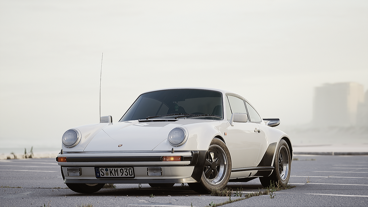 1975年保时捷911 Turbo - 虚幻引擎光线追踪 | 谌嘉诚（图ZMjQ5NTc2OTky） - 机械/交通 - 站酷设计师谌嘉诚原创素材 - 站酷ZCOOL
