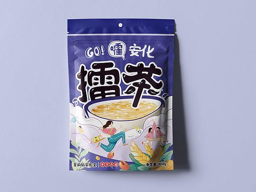 “go！嚯安化擂茶”特产包装设计