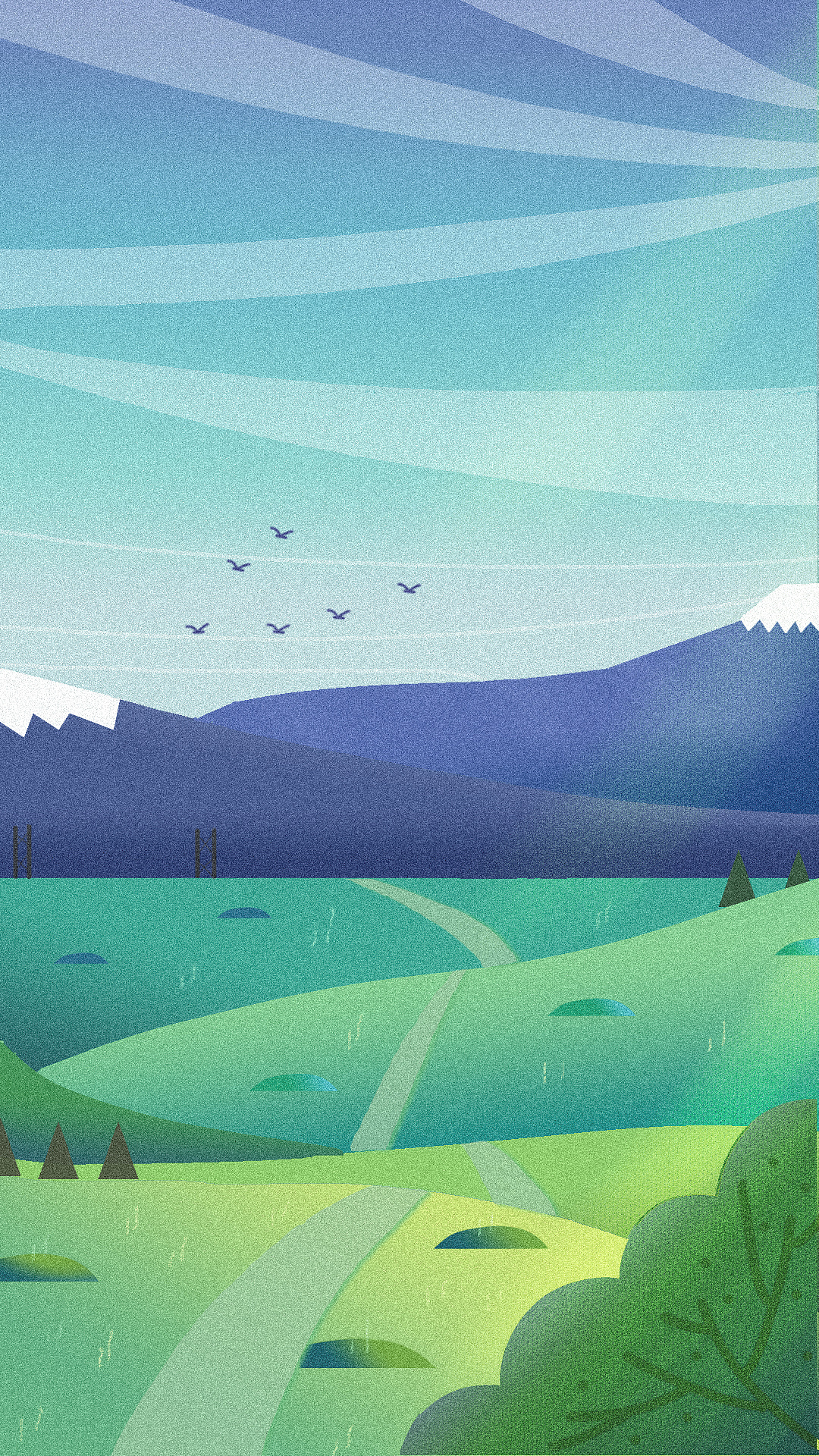 扁平风景|插画|创作习作|何为__ - 原创作品 - 站酷 (zcool)