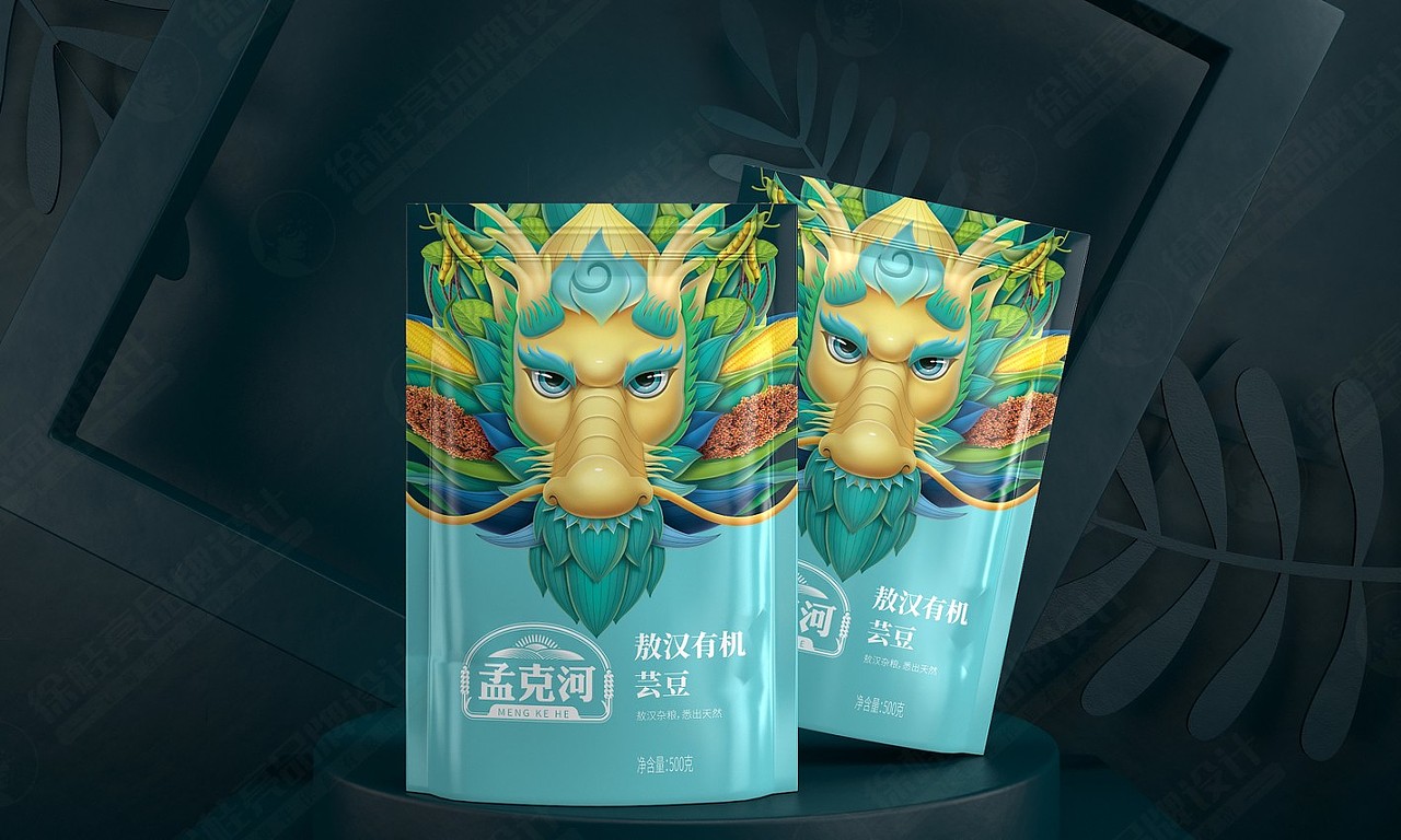 孟克河敖汉小米——徐桂亮品牌设计!