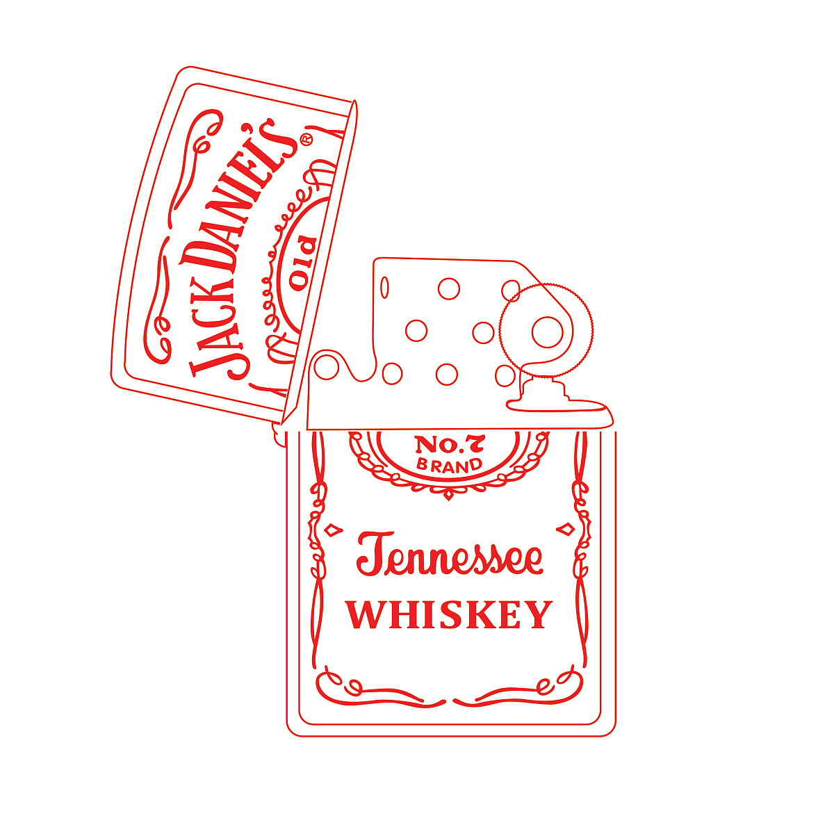 zippo打火机矢量图