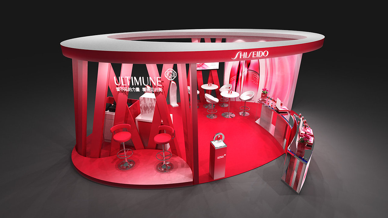 化妆品展位 展会展台展览3D效果图设计制作（图ZMjAzODEzNTA4） - 其他三维 - 站酷设计师不求人_ph原创素材 - 站酷ZCOOL