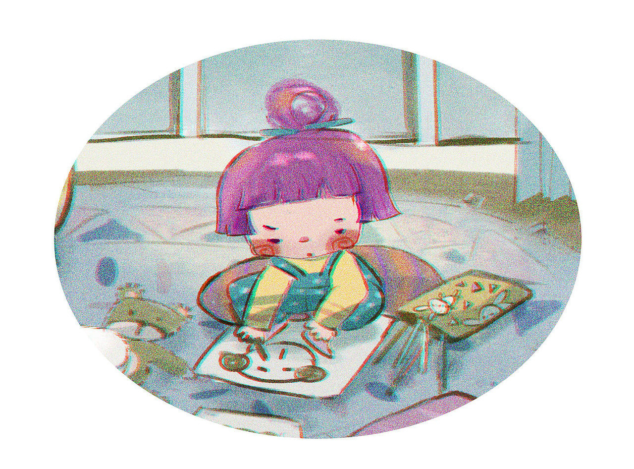 《安妮和桑?！废盗胁瀹嬛粘骸懂嫯嫛罚▓DZMjU2OTE3ODM2） - 兒童插畫 - 站酷設(shè)計師安安丁了個當(dāng)原創(chuàng)素材 - 站酷ZCOOL