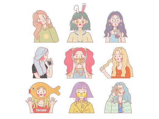 人物头像插画（第一期）