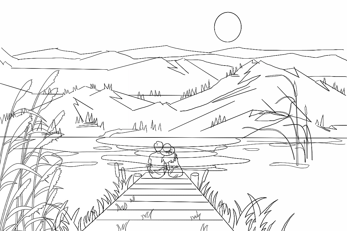 七夕——伴你观山海（图ZMjIyMjEyMTU2） - 商业插画 - 站酷设计师M洋洋原创素材 - 站酷ZCOOL