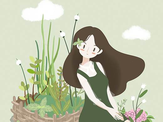 戴薄荷的小女孩（個(gè)人主頁(yè)-ZNDU3MzY0MjA=） - 創(chuàng)作習(xí)作 - 站酷設(shè)計(jì)師小新阿呆原創(chuàng)素材 - 站酷ZCOOL