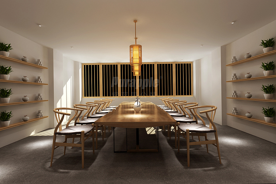 昆明邦盛茶城茶室装修设计