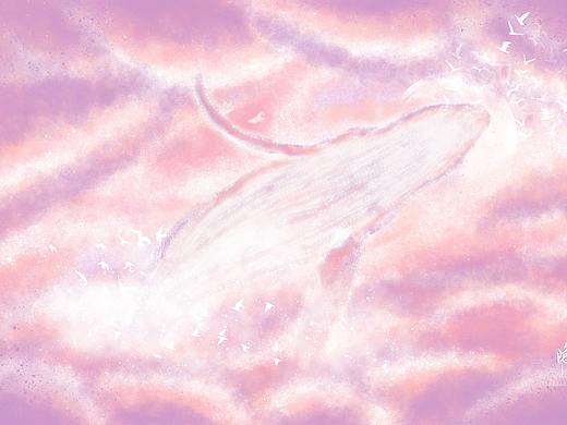 治愈系梦幻鲸鱼梦幻场景梦中场景浪漫场景鲸鱼与大海
